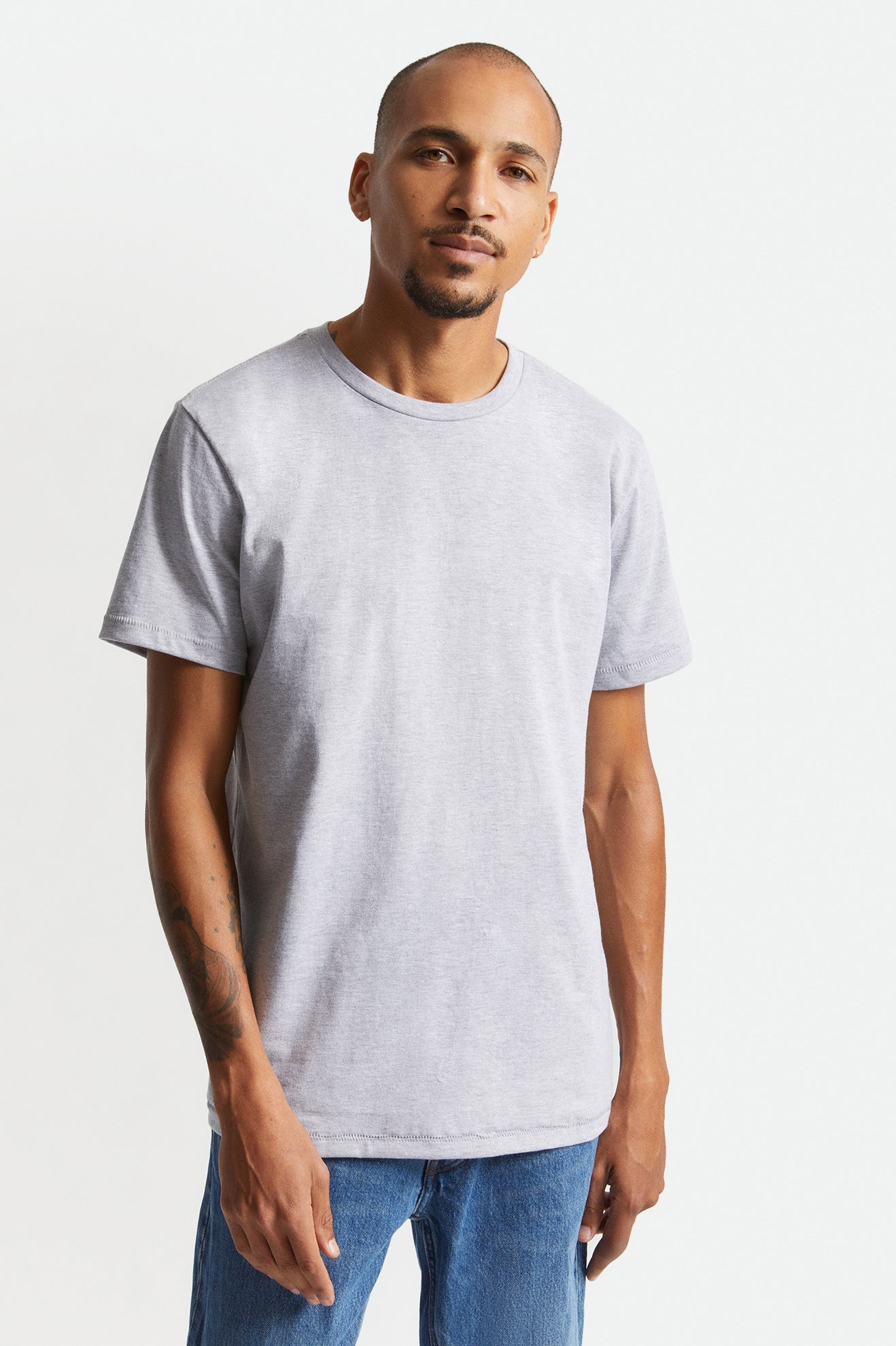 Αριστος ανδρικα Brixton Basic S/S Tailored γκρι | 58349-OIXQ