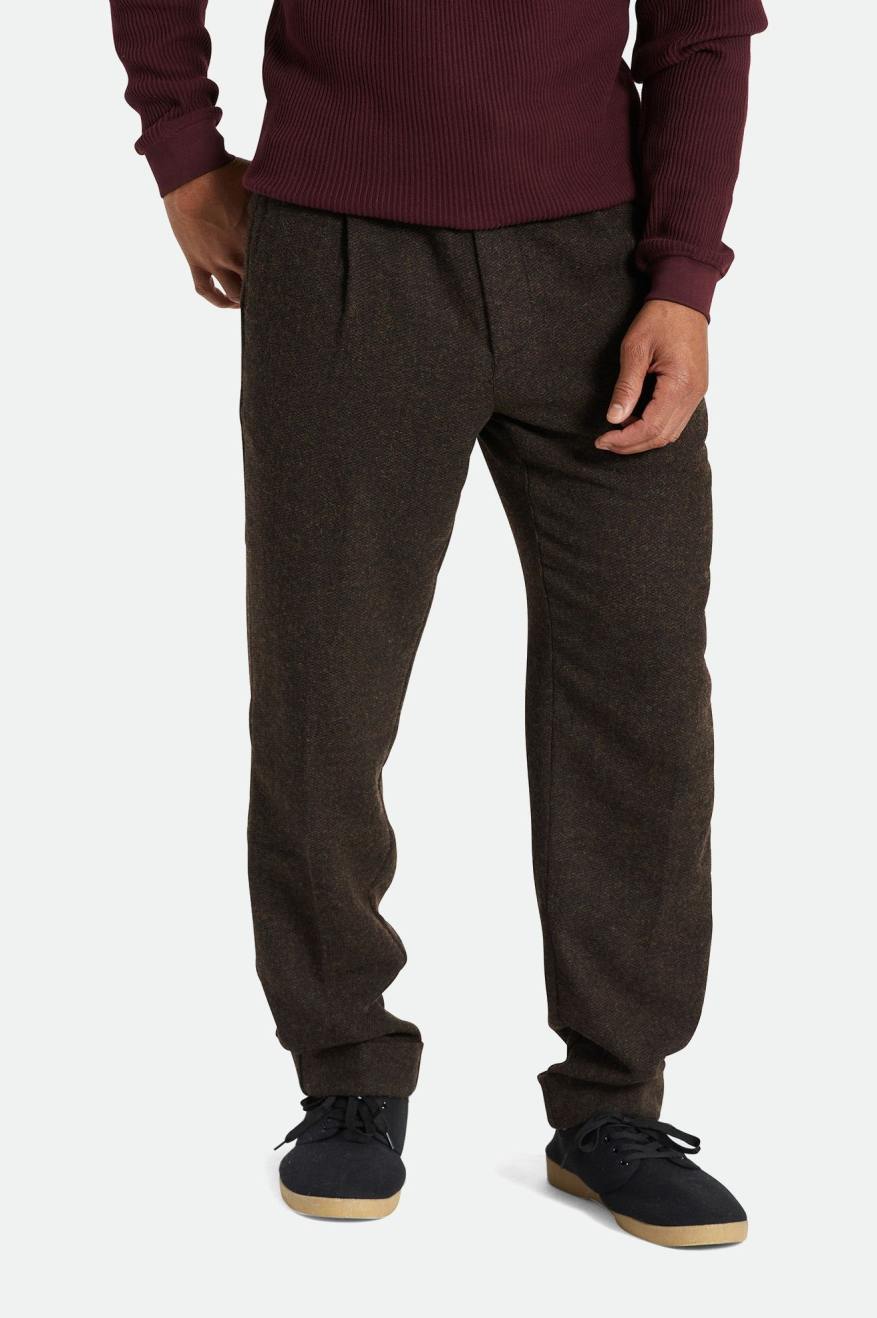 παντελονι ανδρικα Brixton Regent Reserve Trouser καφε | 62045-TOJB