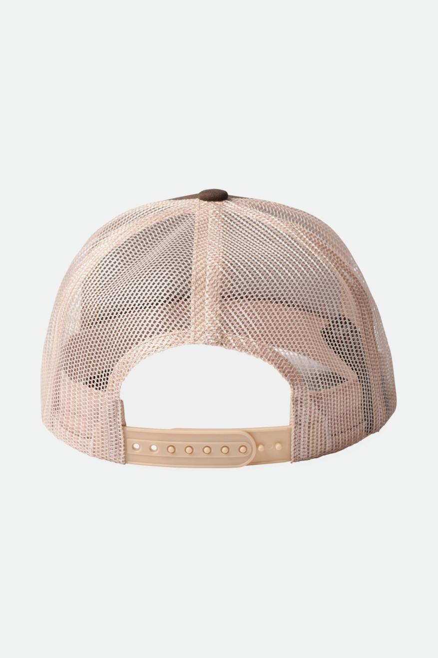 Caps ανδρικα Brixton Crest NetPlus MP Mesh Cap καφε | 49058-GFUN