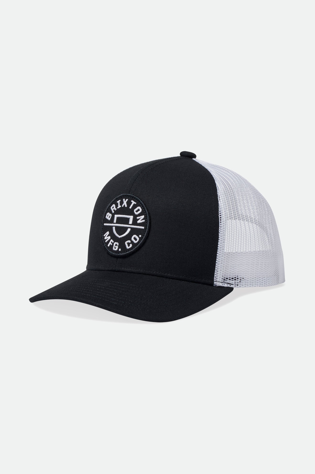 Caps ανδρικα Brixton Crest NetPlus MP Trucker Hat μαυρα | 19563-QSYI