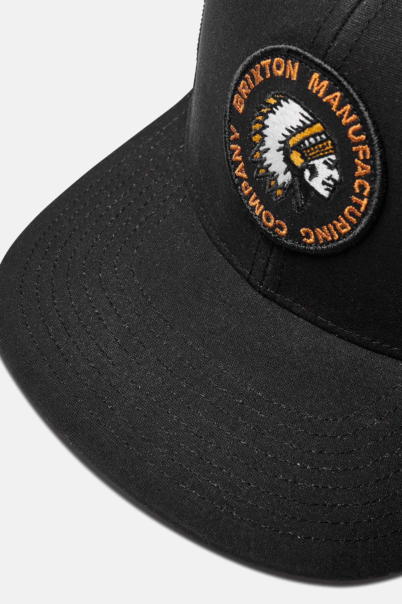 Caps ανδρικα Brixton Rival Stamp NetPlus MP Trucker Hat μαυρα | 58613-NRBX