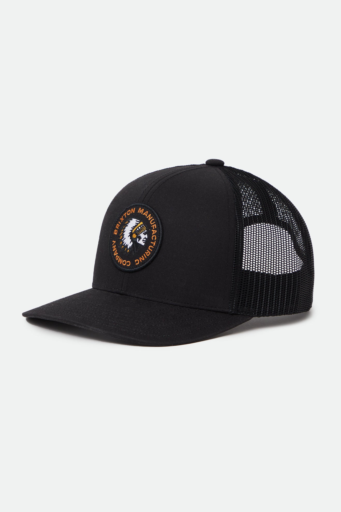 Caps ανδρικα Brixton Rival Stamp NetPlus MP Trucker Hat μαυρα | 58613-NRBX