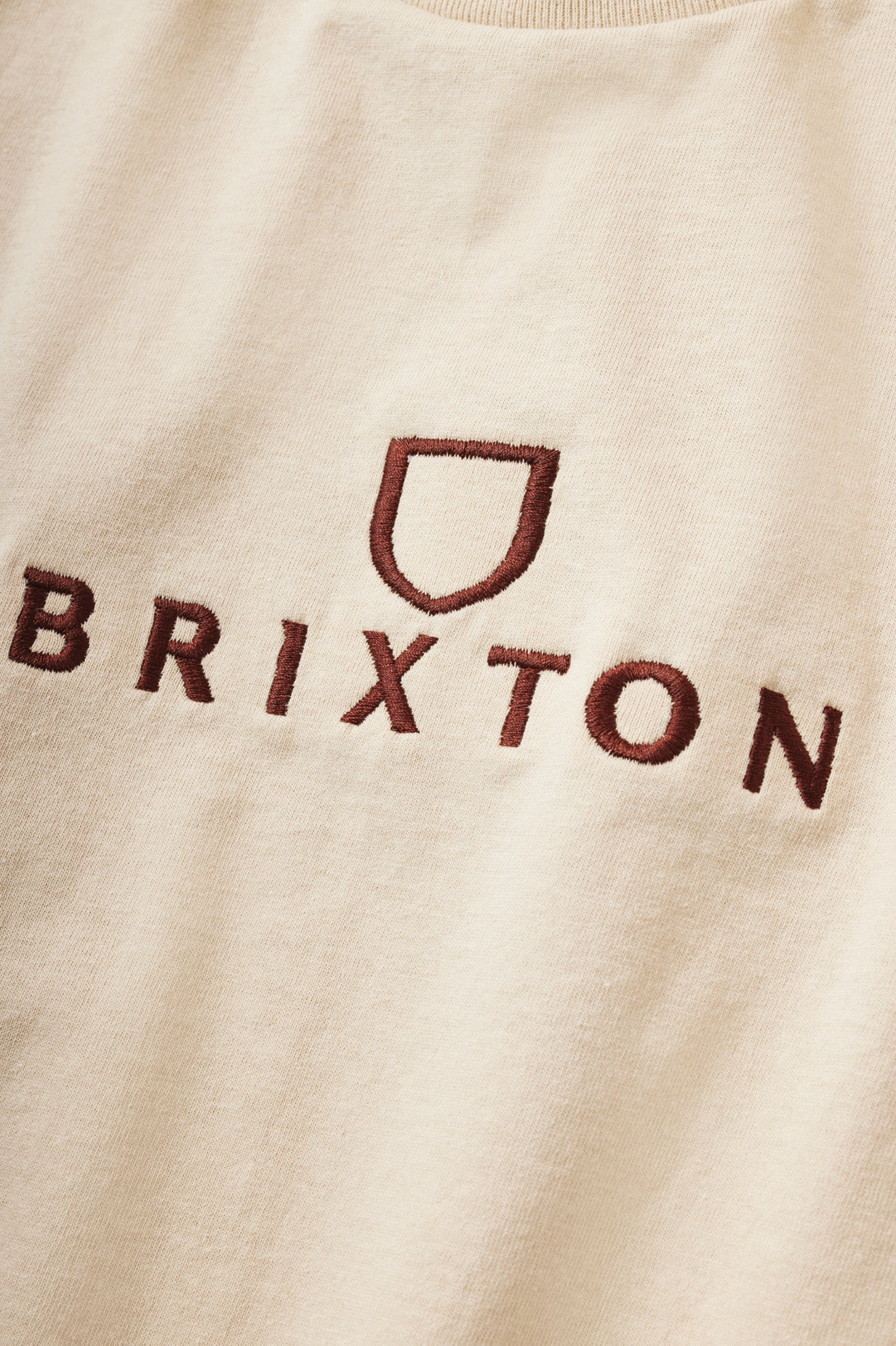 Αριστος ανδρικα Brixton Alpha Thread S/S Standard κρέμα | 14907-ILHZ