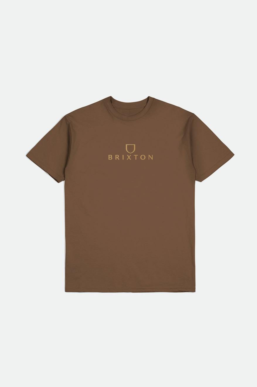 Αριστος ανδρικα Brixton Alpha Thread S/S Standard καφε | 95427-QETX