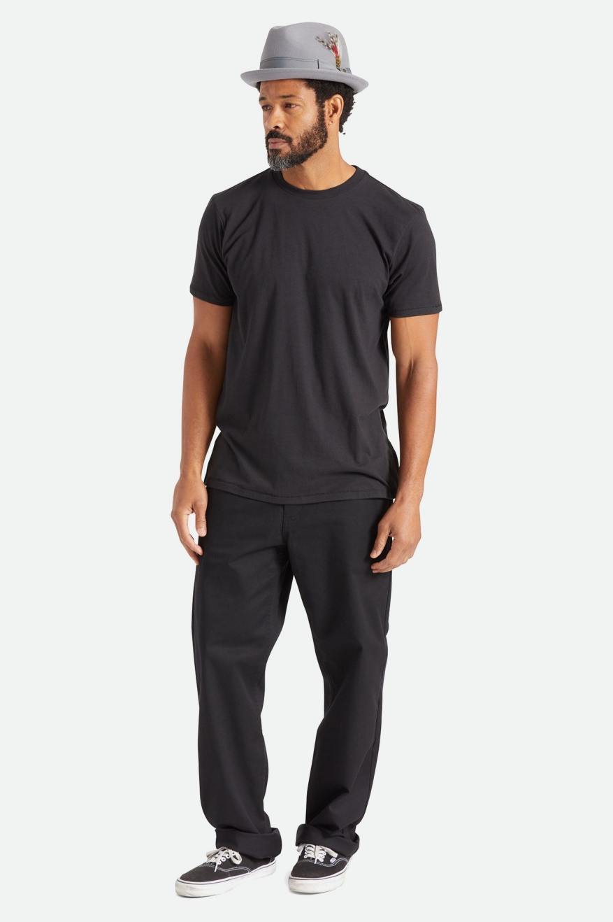 Αριστος ανδρικα Brixton Basic S/S Tailored μαυρα | 38590-BCJY