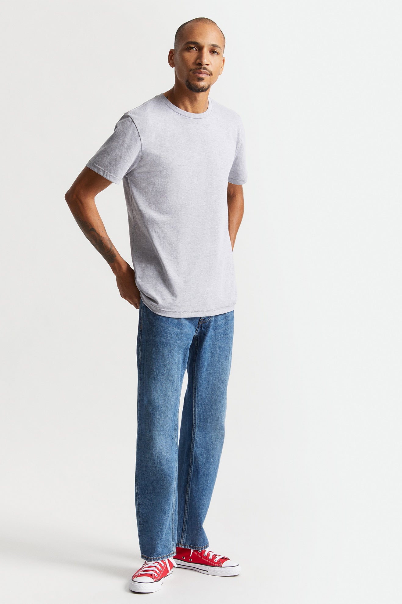 Αριστος ανδρικα Brixton Basic S/S Tailored γκρι | 58349-OIXQ