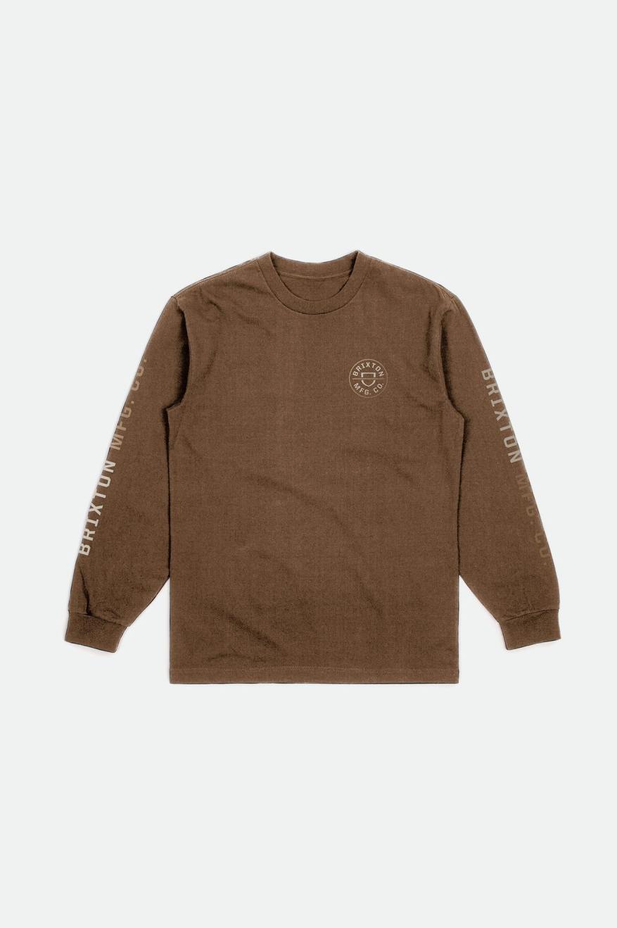 Αριστος ανδρικα Brixton Crest L/S Standard Μπεζ | 01753-BOIC