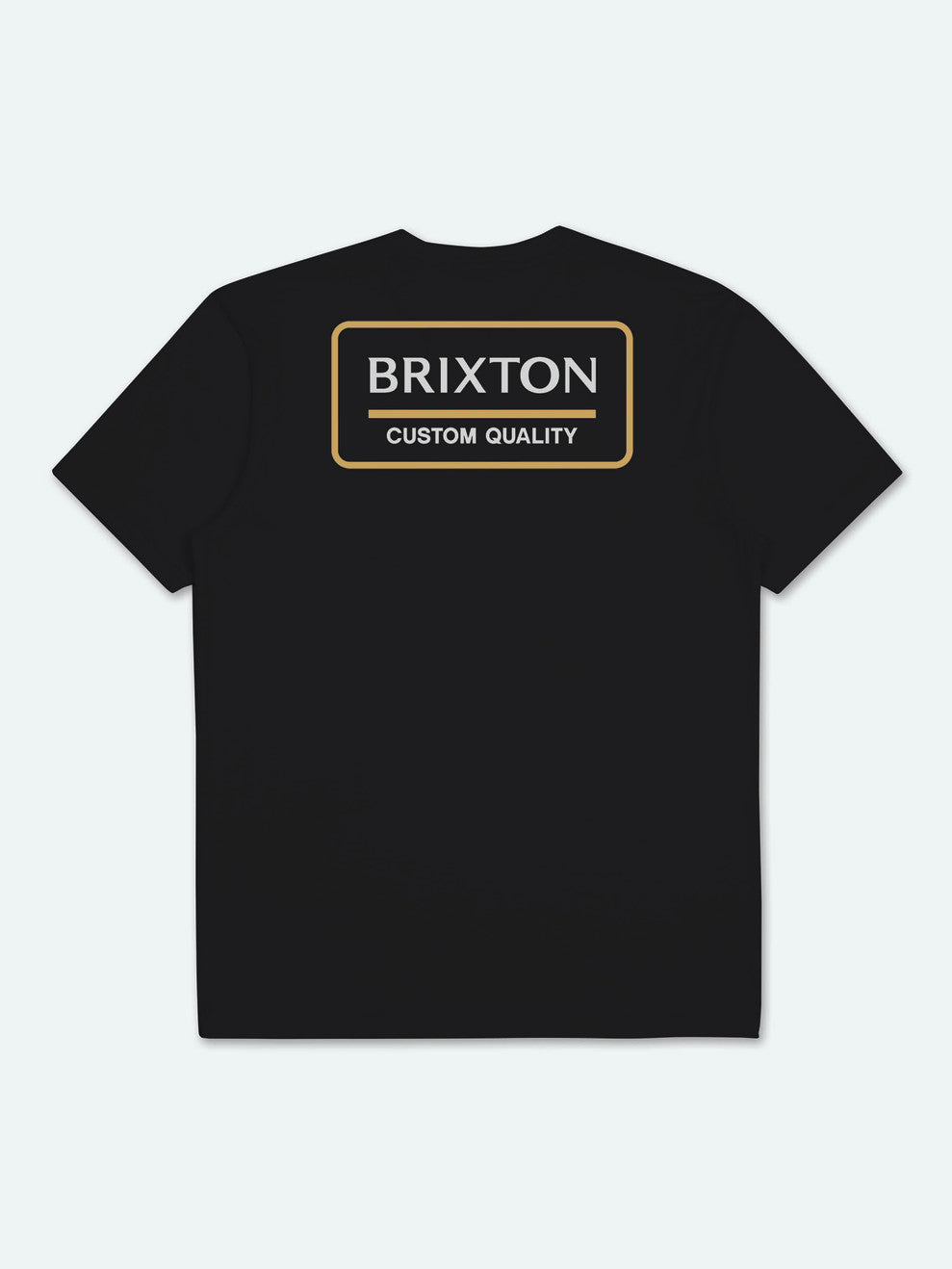 Αριστος ανδρικα Brixton Palmer Proper S/S Standard μαυρα ανοιχτο χρυσο χρωμα | 63824-RWCO