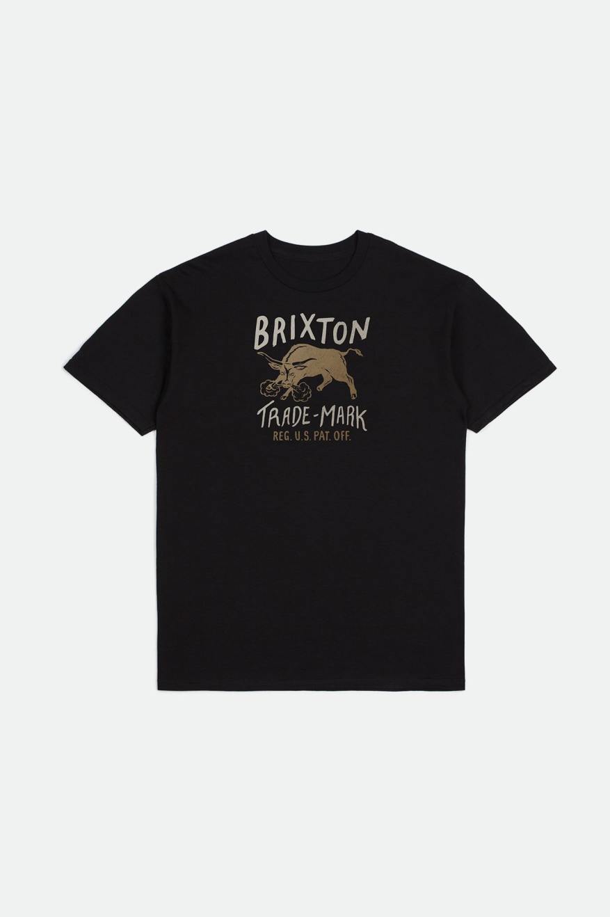 Αριστος ανδρικα Brixton Roxboro S/S Standard μαυρα | 93567-QMUO