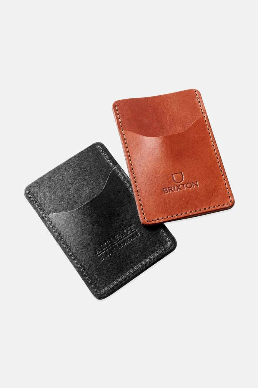 αξεσουαρ Brixton Artifact δερματινα Card Holder Wallet μαυρα | 54370-LYXZ