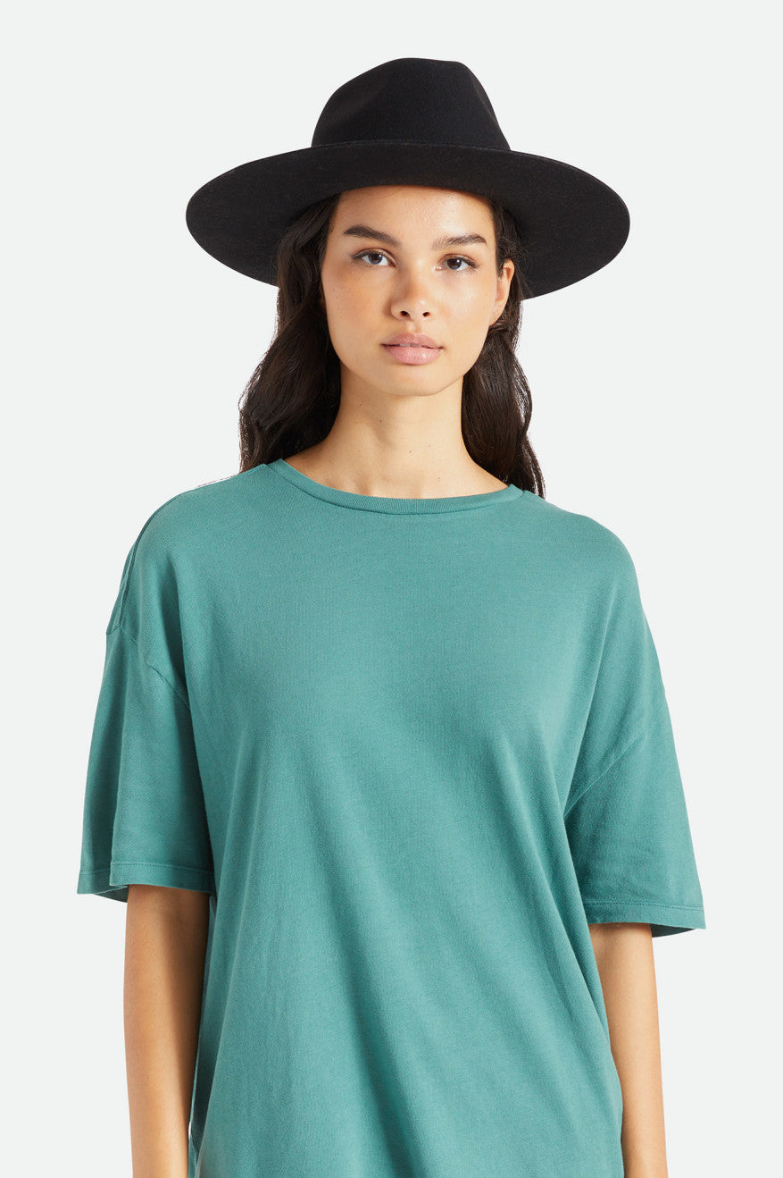 καπελα γυναικεια Brixton Cohen Cowboy Hat μαυρα | 58349-XZND