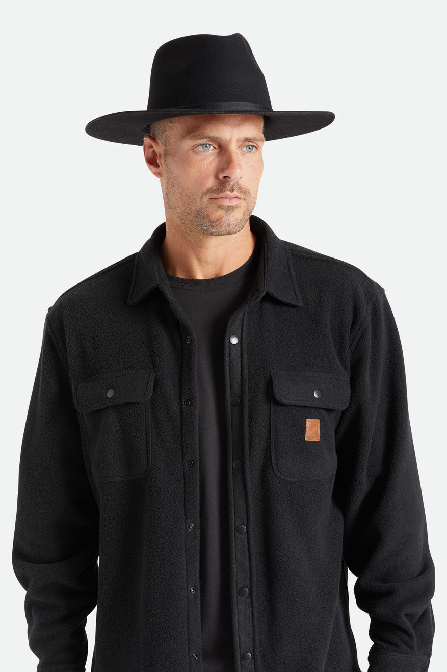 καπελα γυναικεια Brixton Cohen Cowboy Hat μαυρα | 58349-XZND