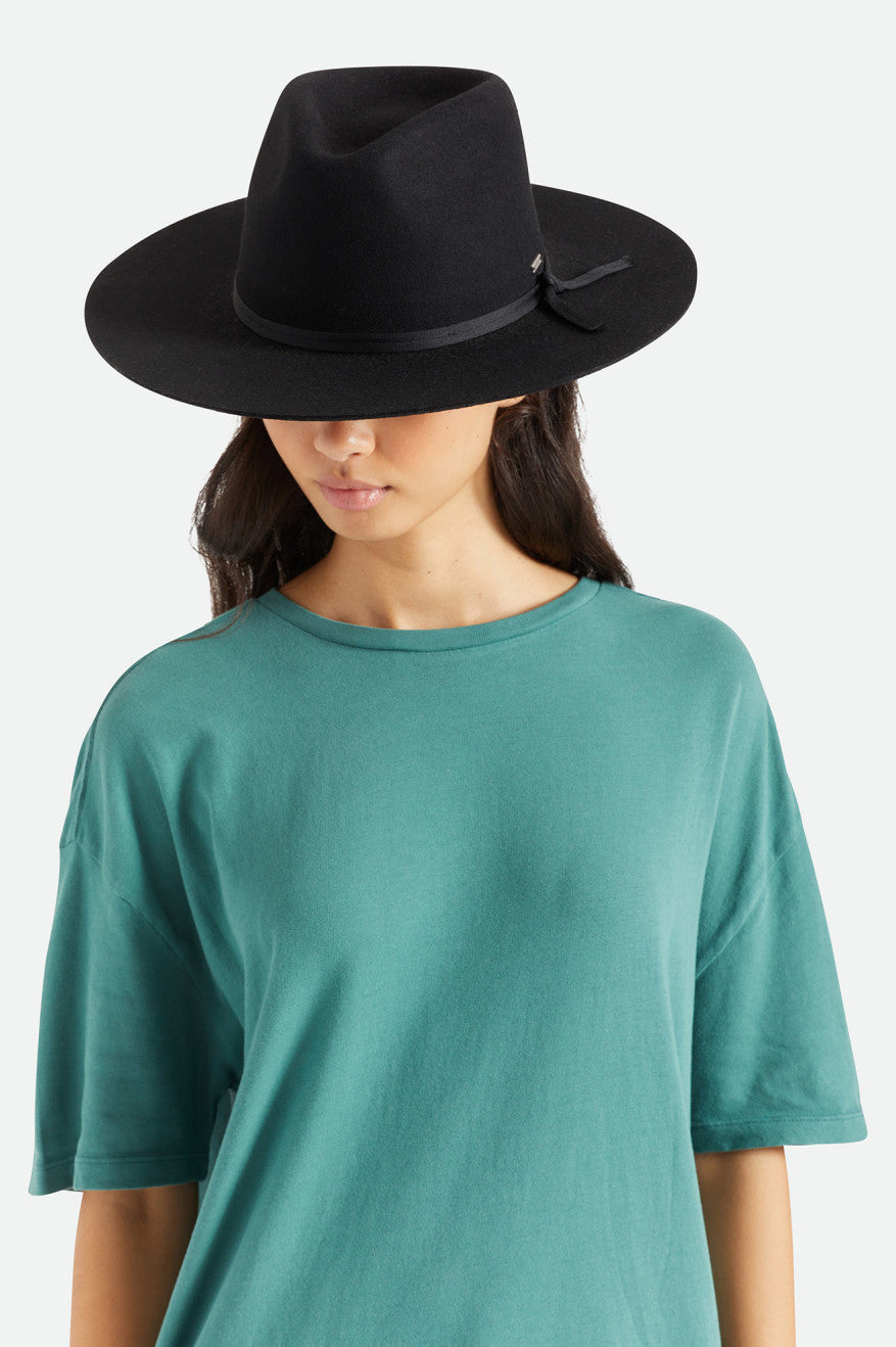 καπελα γυναικεια Brixton Cohen Cowboy Hat μαυρα | 58349-XZND