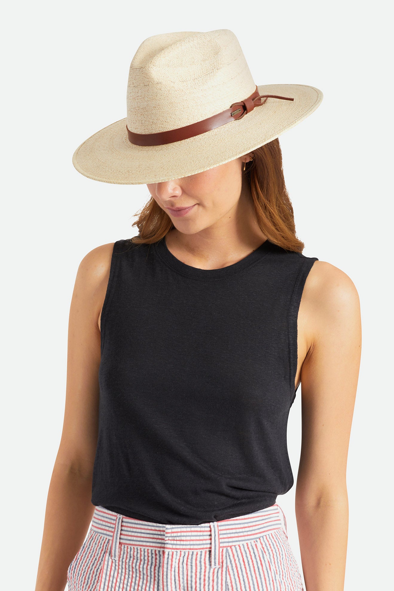 καπελα γυναικεια Brixton Field Proper Straw Hat Μπεζ | 32564-XUMH