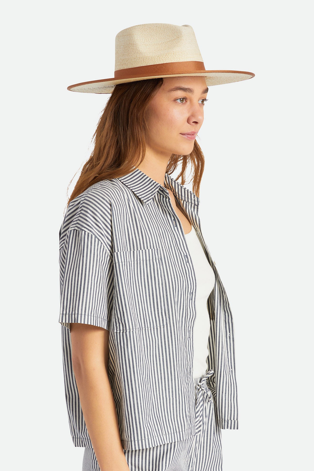 καπελα γυναικεια Brixton Jo Straw Rancher Hat Μπεζ | 28197-AMZH