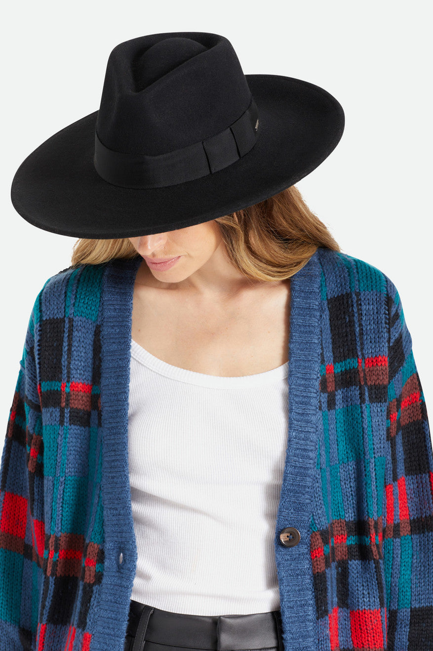 καπελα γυναικεια Brixton Joanna Felt Hat μαυρα | 75329-KFBT