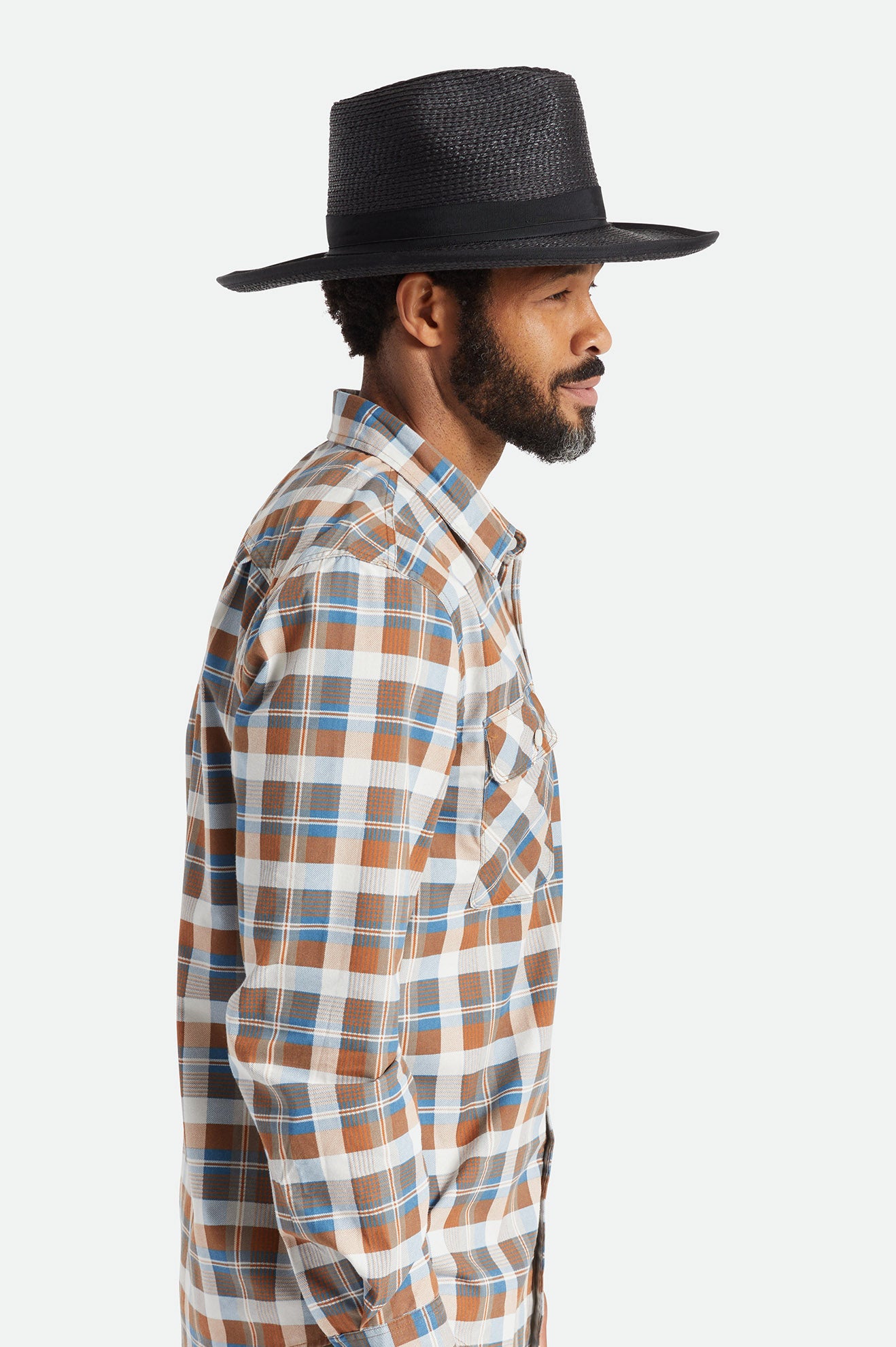 καπελα γυναικεια Brixton Reno Straw Hat μαυρα | 03784-PUGD