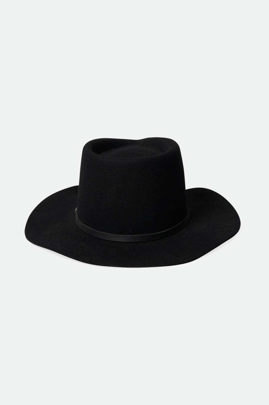 καπελα γυναικεια Brixton Whiskey River Cowboy Hat μαυρα | 75012-XPEJ