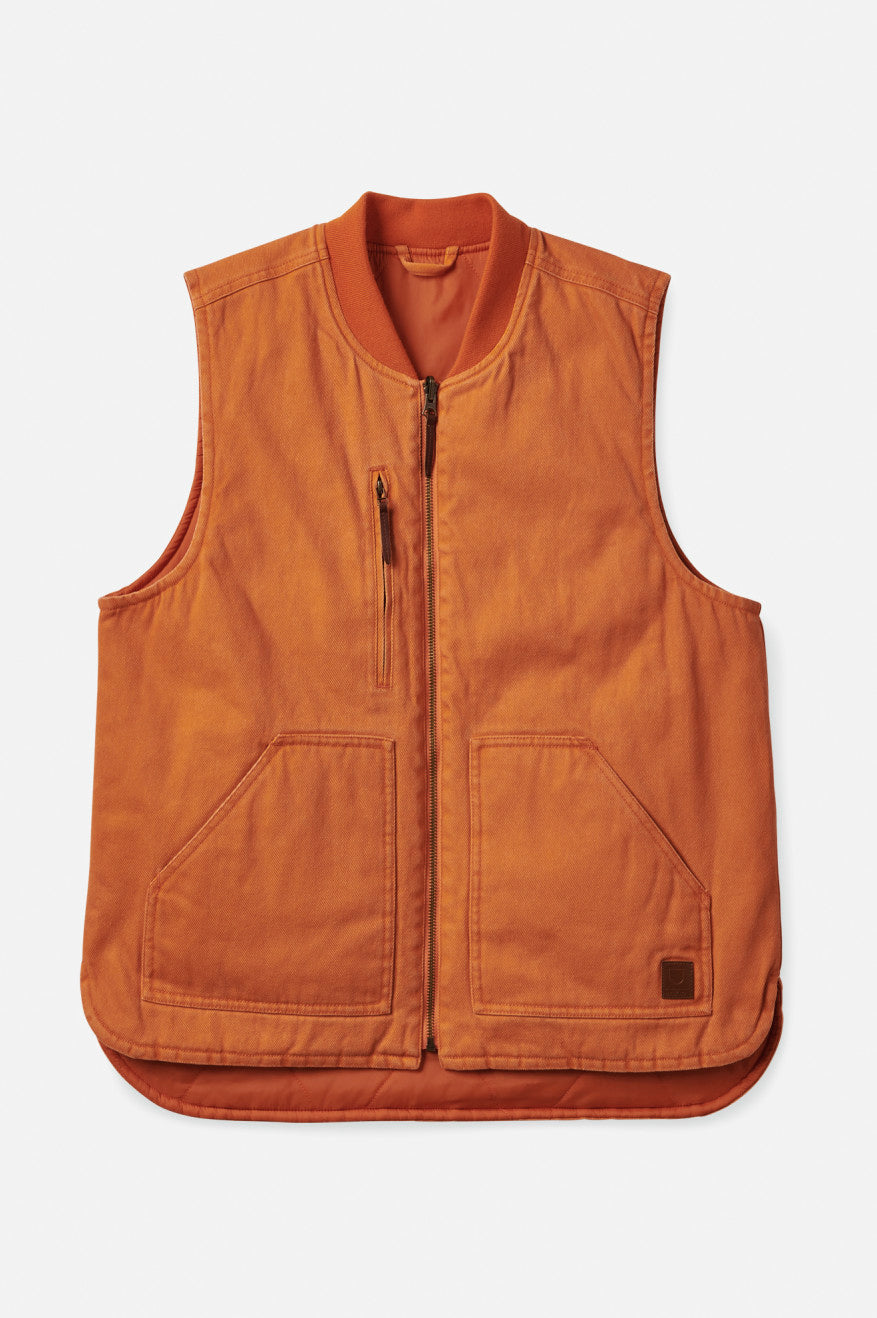 μπουφαν ανδρικα Brixton Abraham Reversible Vest πορτοκαλι | 97658-VWYE