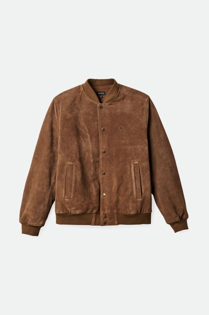 μπουφαν ανδρικα Brixton Dillinger Reserve σουετ Bomber καφε | 51396-LKPT