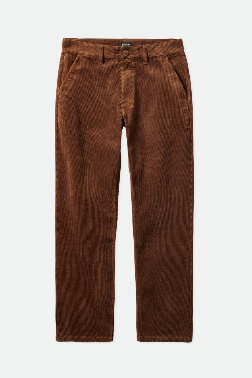 παντελονι ανδρικα Brixton Choice Chino Regular καφε | 38497-WHEB