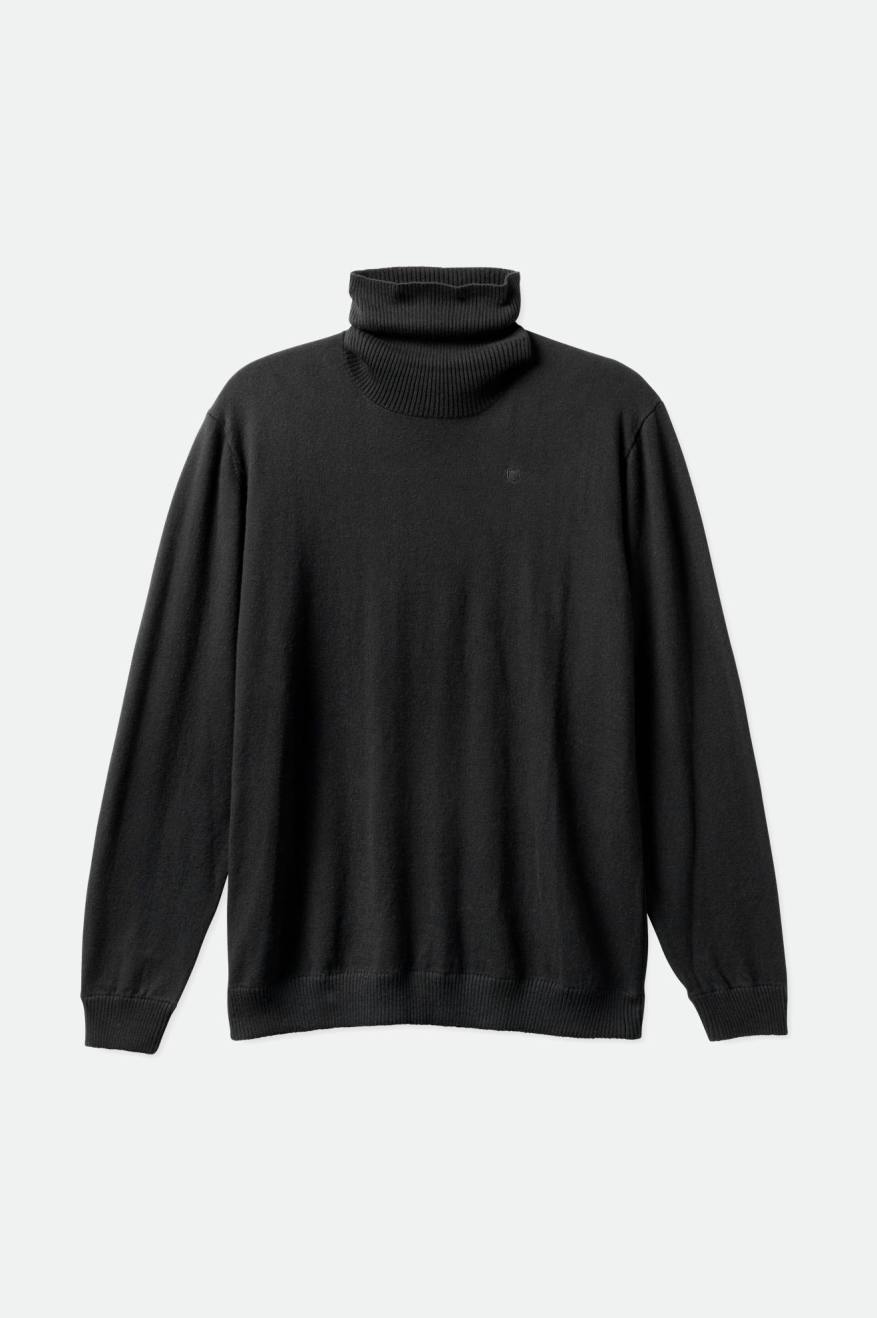 πλεκτά ανδρικα Brixton Reserve Cashmere L/S Turtleneck μαυρα | 82743-OHGJ