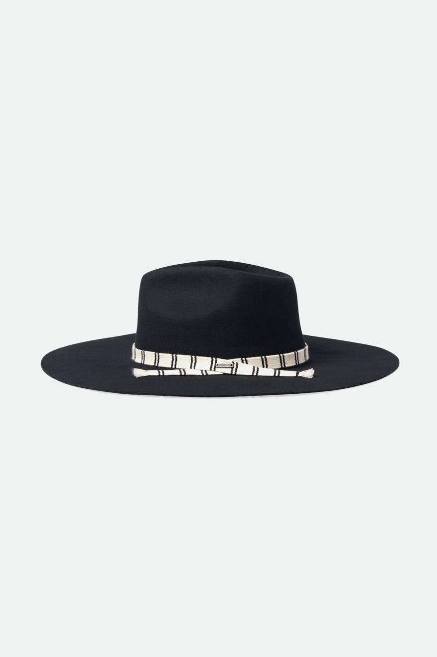 φεντόρας γυναικεια Brixton Leigh Felt Fedora μαυρα | 74318-ULJD