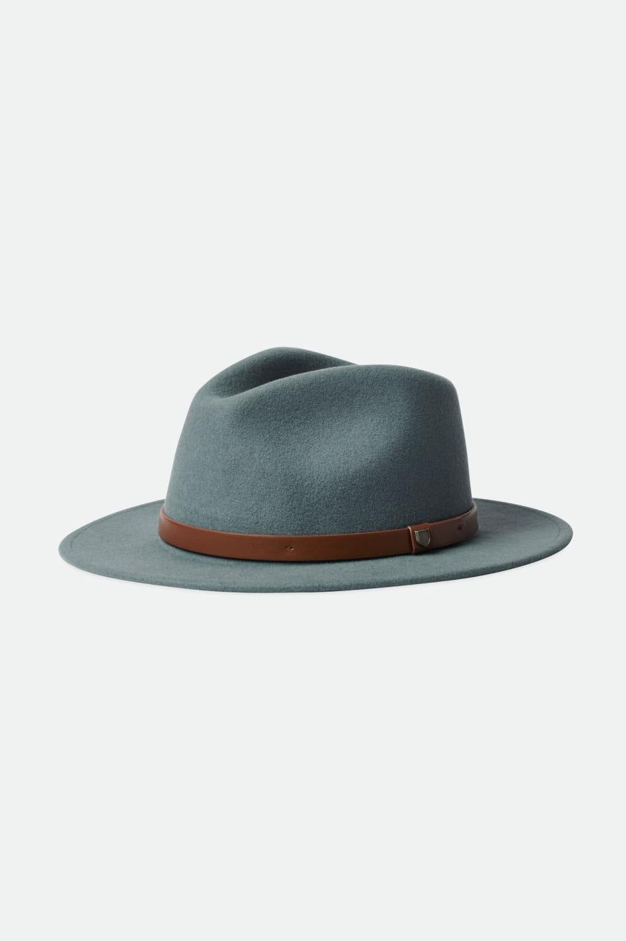 φεντόρας γυναικεια Brixton Messer Fedora μπλε | 48015-QPND