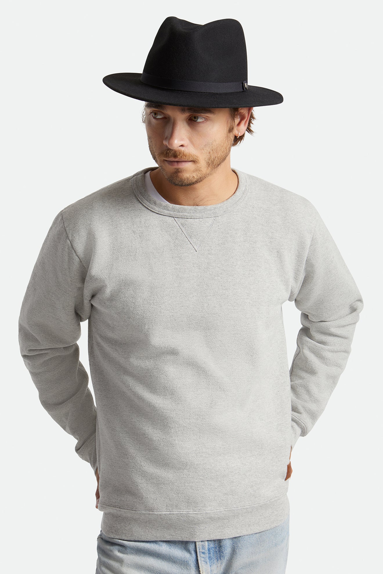 φεντόρας γυναικεια Brixton Messer Packable Fedora μαυρα | 36849-QZXL