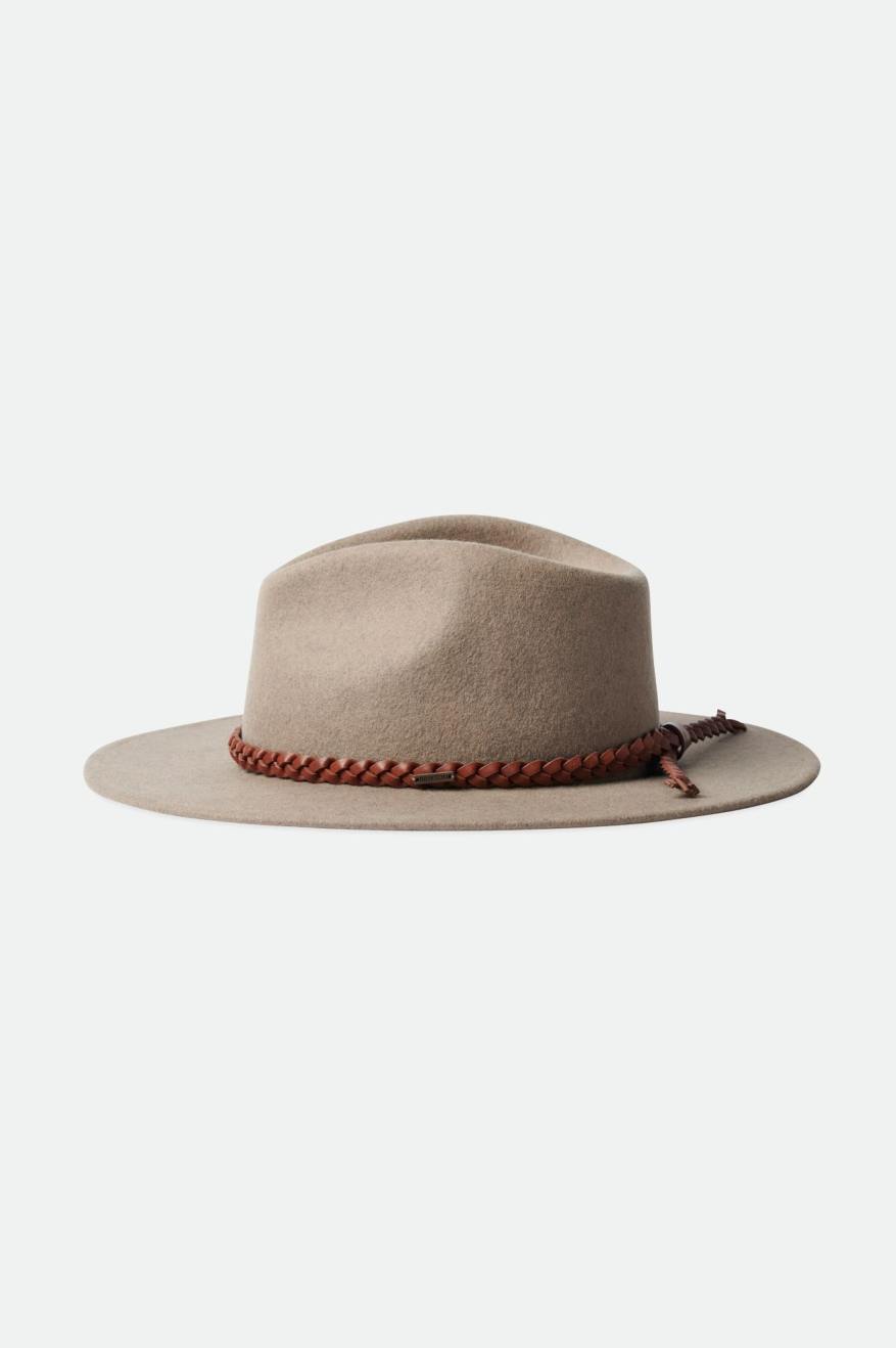 φεντόρας γυναικεια Brixton Messer Western Fedora Μπεζ | 63452-IWGJ