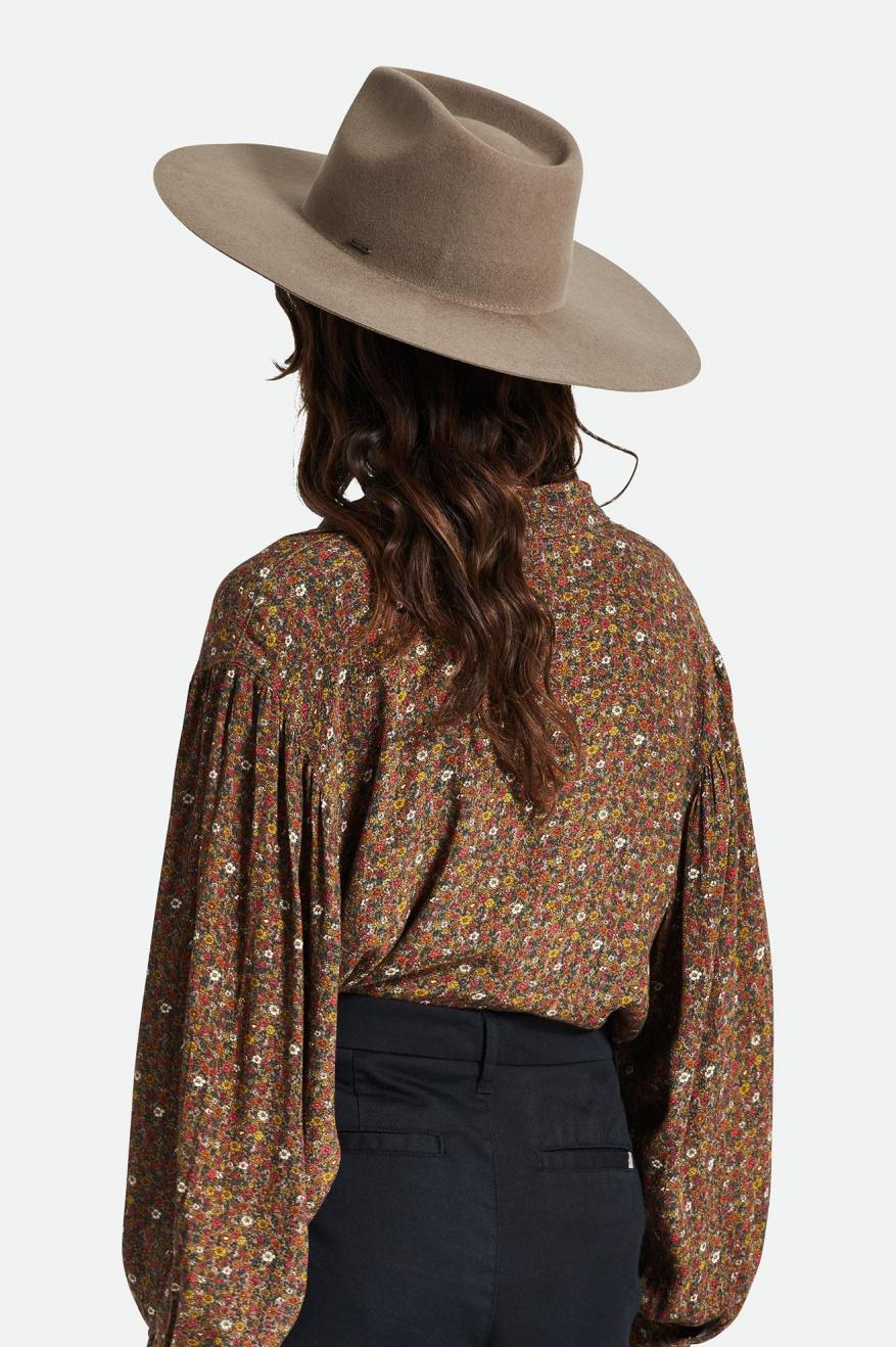 φεντόρας γυναικεια Brixton Primrose Felt Fedora γκρι | 60723-JPZQ