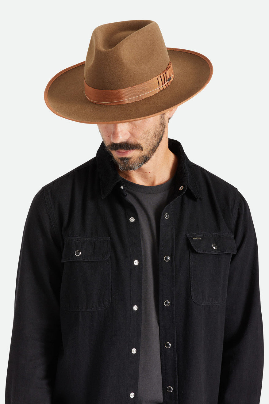 φεντόρας γυναικεια Brixton Reno Fedora καφε | 81324-FPXJ