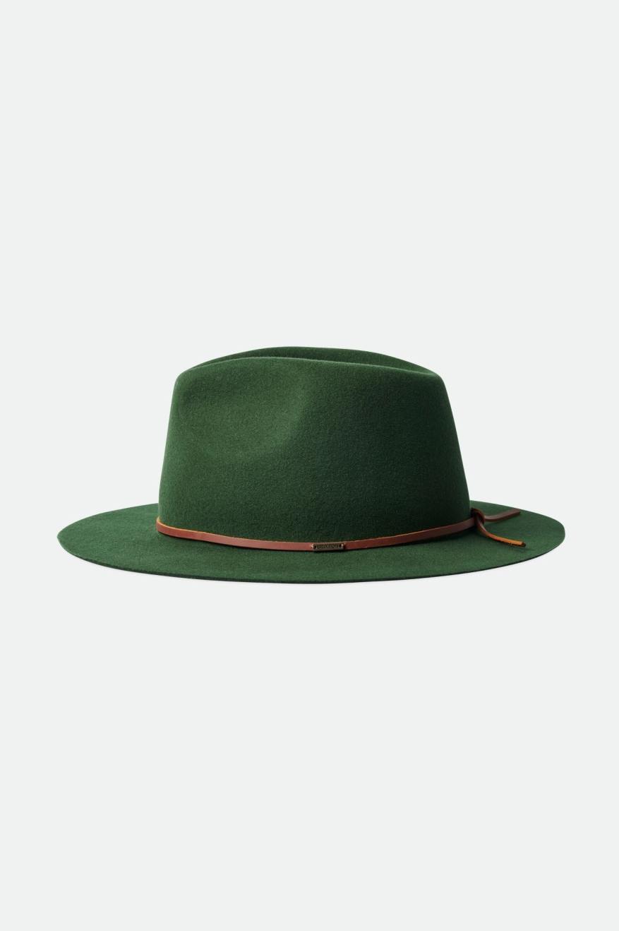 φεντόρας γυναικεια Brixton Wesley Packable Fedora πρασινο | 45327-VKTO