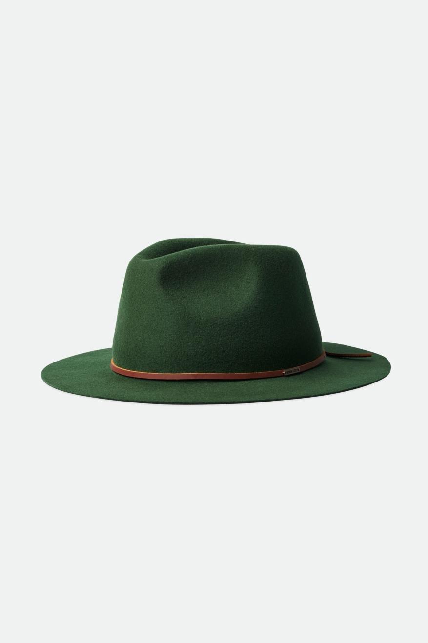 φεντόρας γυναικεια Brixton Wesley Packable Fedora πρασινο | 45327-VKTO