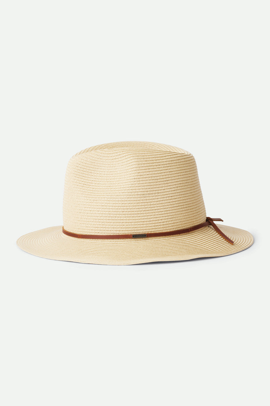 ψάθινα καπέλα γυναικεια Brixton Wesley Packable Fedora καφε | 31276-VJER